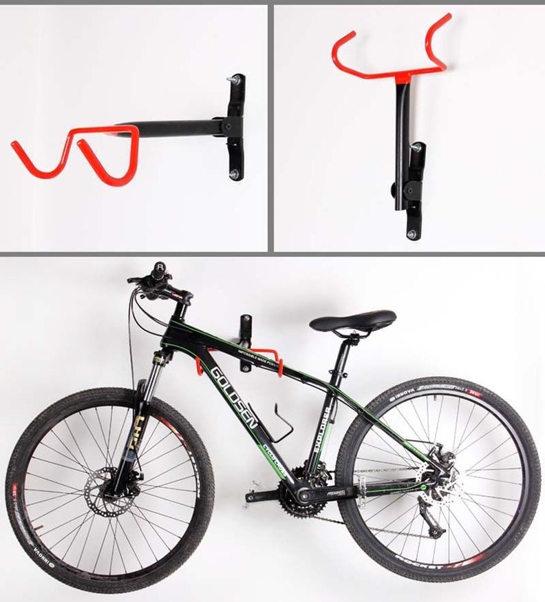Gancho Para Colgar Bicicleta Rojo-4