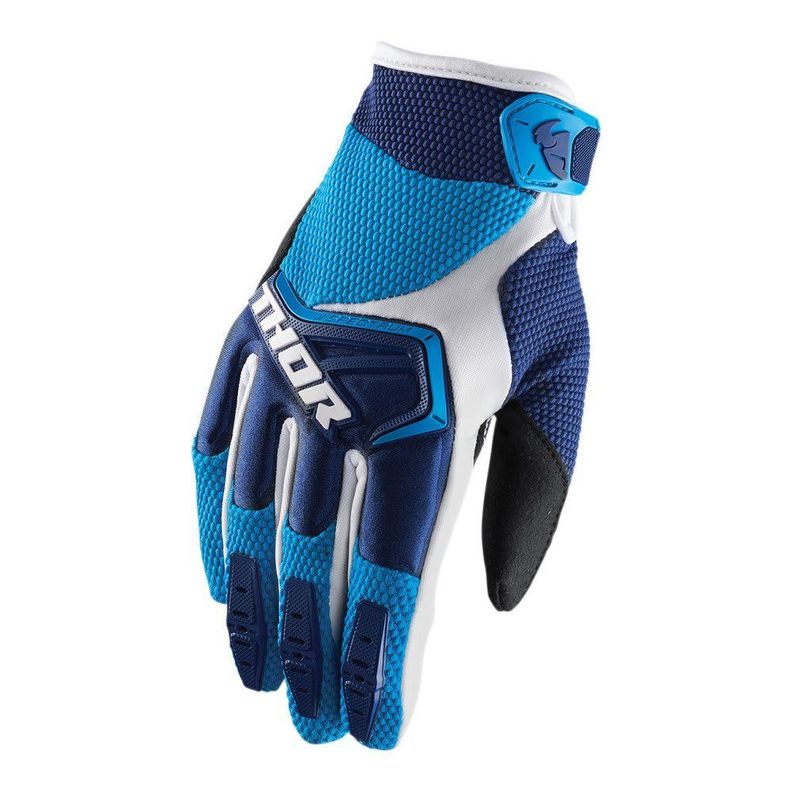 Guantes Ciclismo Largos Thor Celeste-0