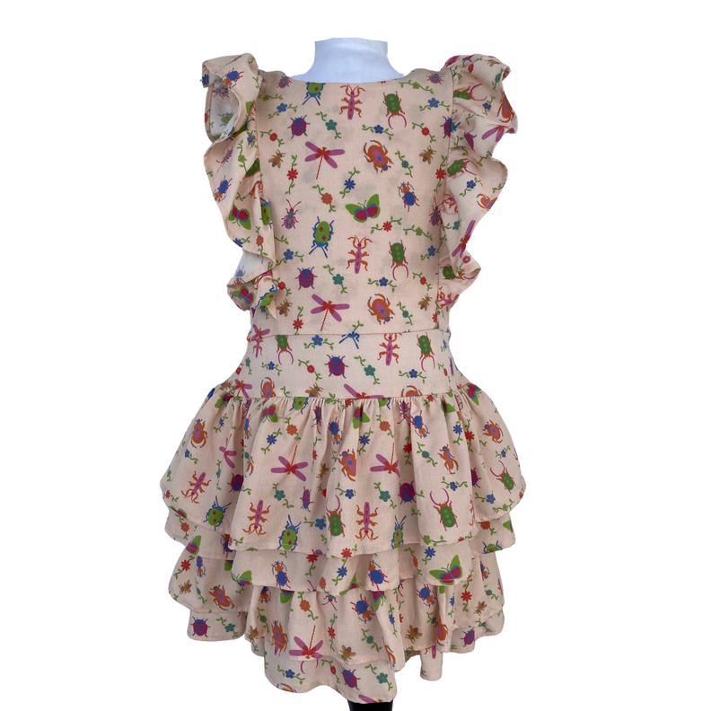 Vestido Expansible con Vuelos -0