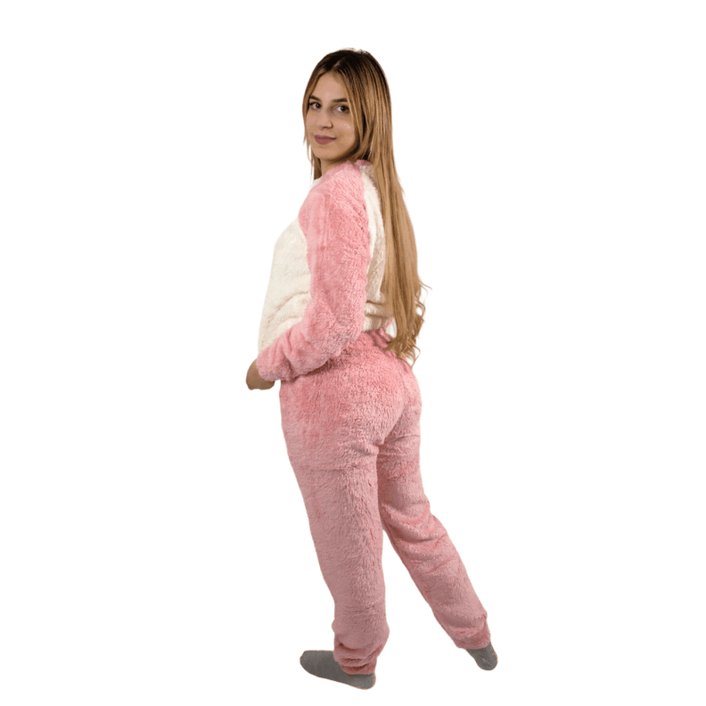 Pijama Mujer Polar Sherpa Diseño Panda Kawai-2
