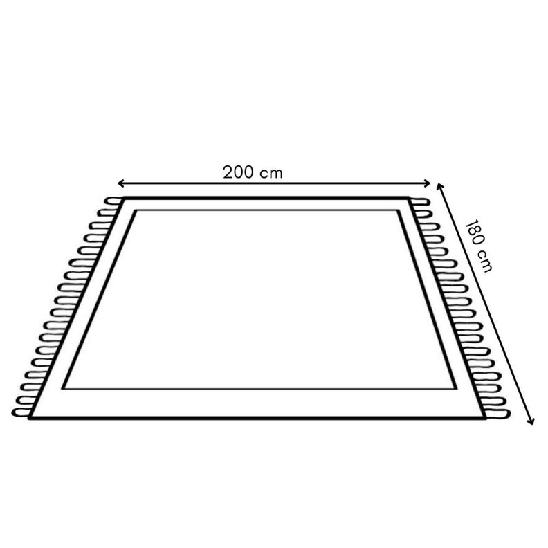Alfombra Para Living Peluda Tipo Shaggy Medida 180cm x 200cm Color Rosado-2
