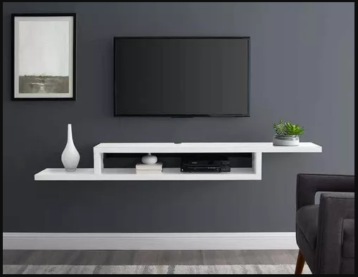 Racks Flotante para TV 42 a 55 pulgadas, color Blanco-2