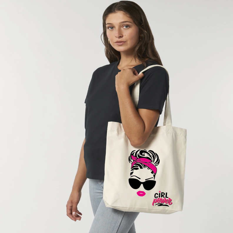 Bolso Tote Bag Estampado Girl Power-1