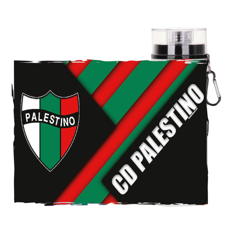 BOTELLA DE AGUA ESTAMPADA DEL CLUB PALESTINO, REGALO 1-1