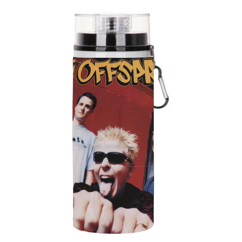 BOTELLA DE AGUA ESTAMPADA DE THE OFFSPRING, REBELDE 1 REGALO 850ML-0