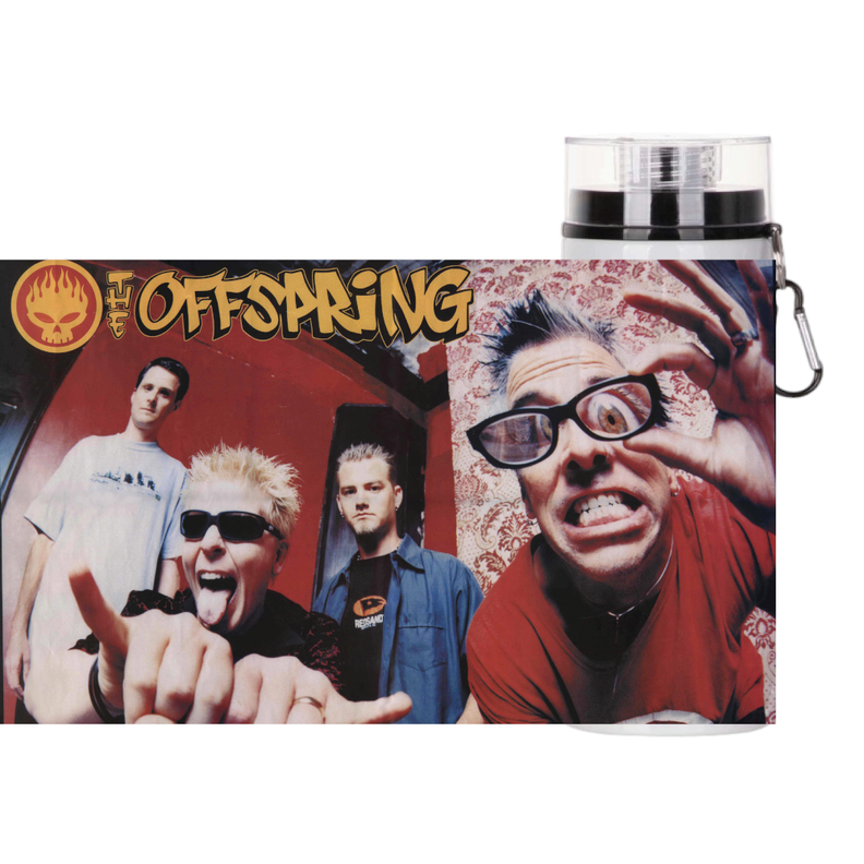 BOTELLA DE AGUA ESTAMPADA DE THE OFFSPRING, REBELDE 1 REGALO 850ML-1