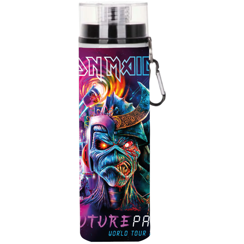 BOTELLA DE AGUA ESTAMPADA DE IRON MAIDEN, TOUR 1 REGALO 850ML-0