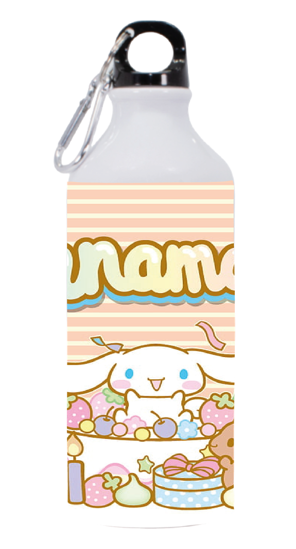 BOTELLA DE AGUA ESTAMPADA DE CINNAMONROLL, HELLO KITTY REGALO 1 600ML-0