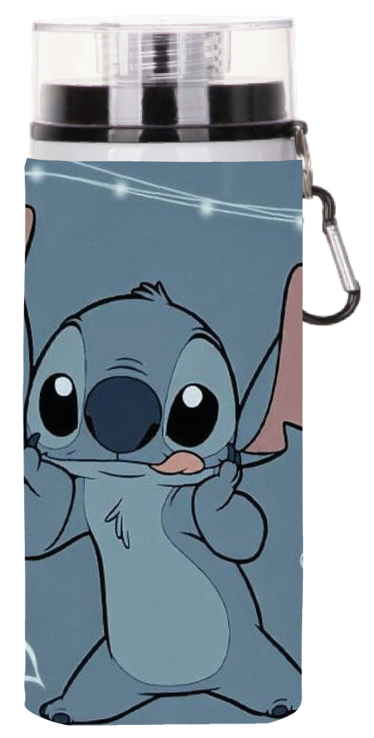 BOTELLA DE AGUA ESTAMPADA DE STITCH, ALIENS, CINE 1 REGALO  850ML-0