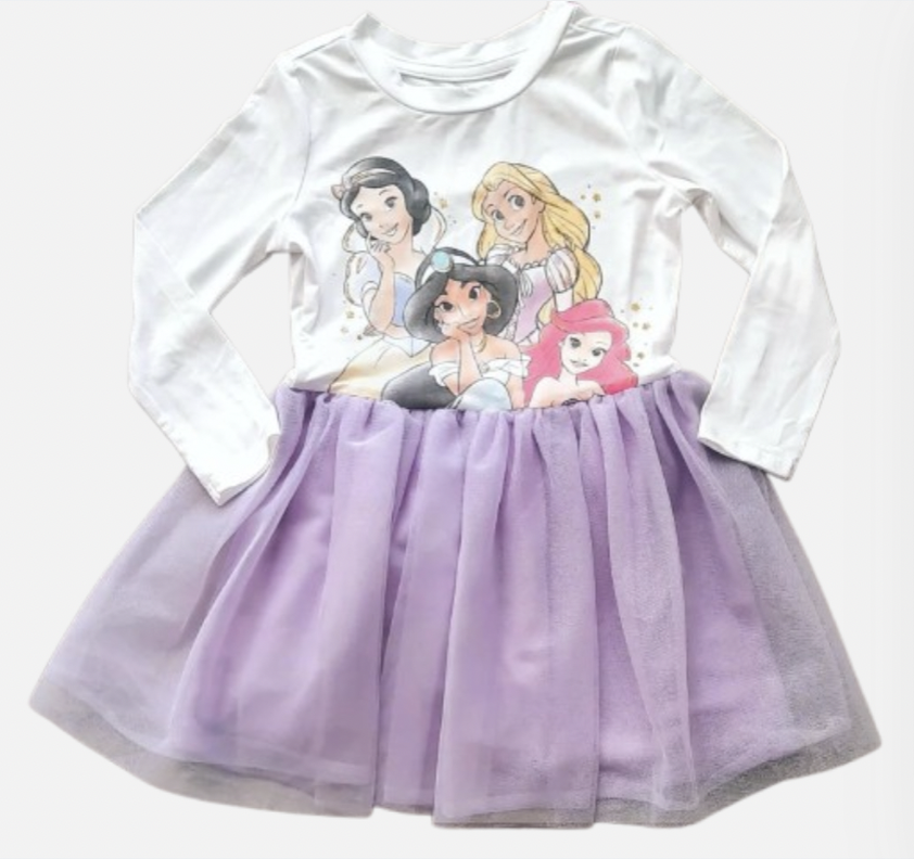  VESTIDO PRINCESAS DISNEY TALLA 2 AÑOS-0