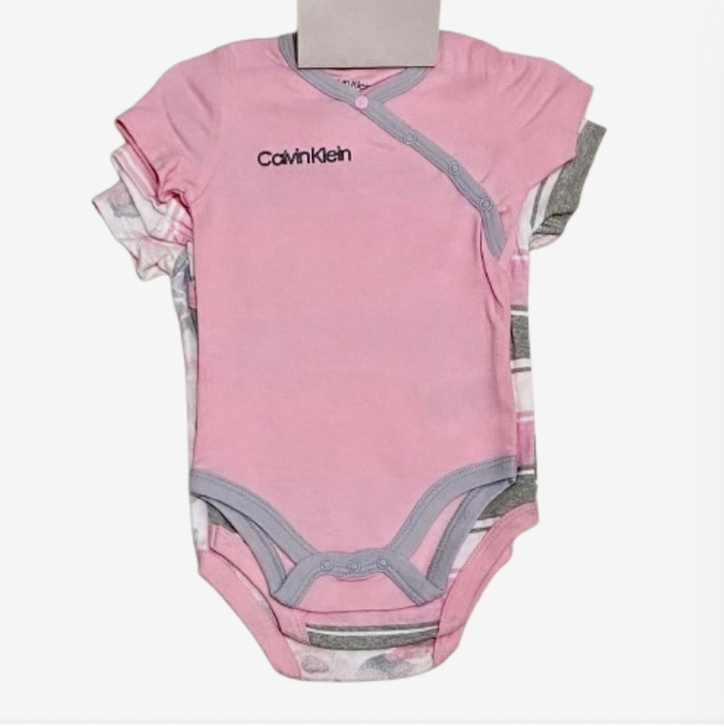 PACK 3 BODYS CALVIN KLEIN TALLA 3-6 MESES-1