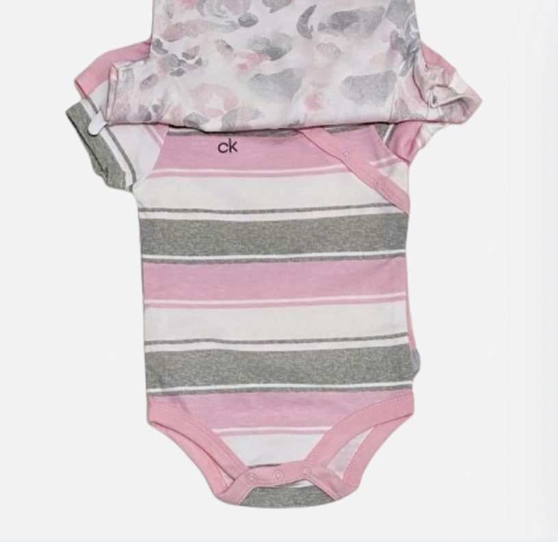 PACK 3 BODYS CALVIN KLEIN TALLA 3-6 MESES-2