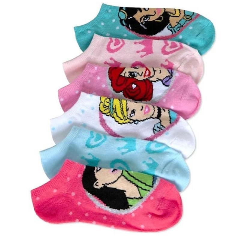 CALCETINES PRINCESAS DISNEY X 6 - TALLA: 25 A 33 -0