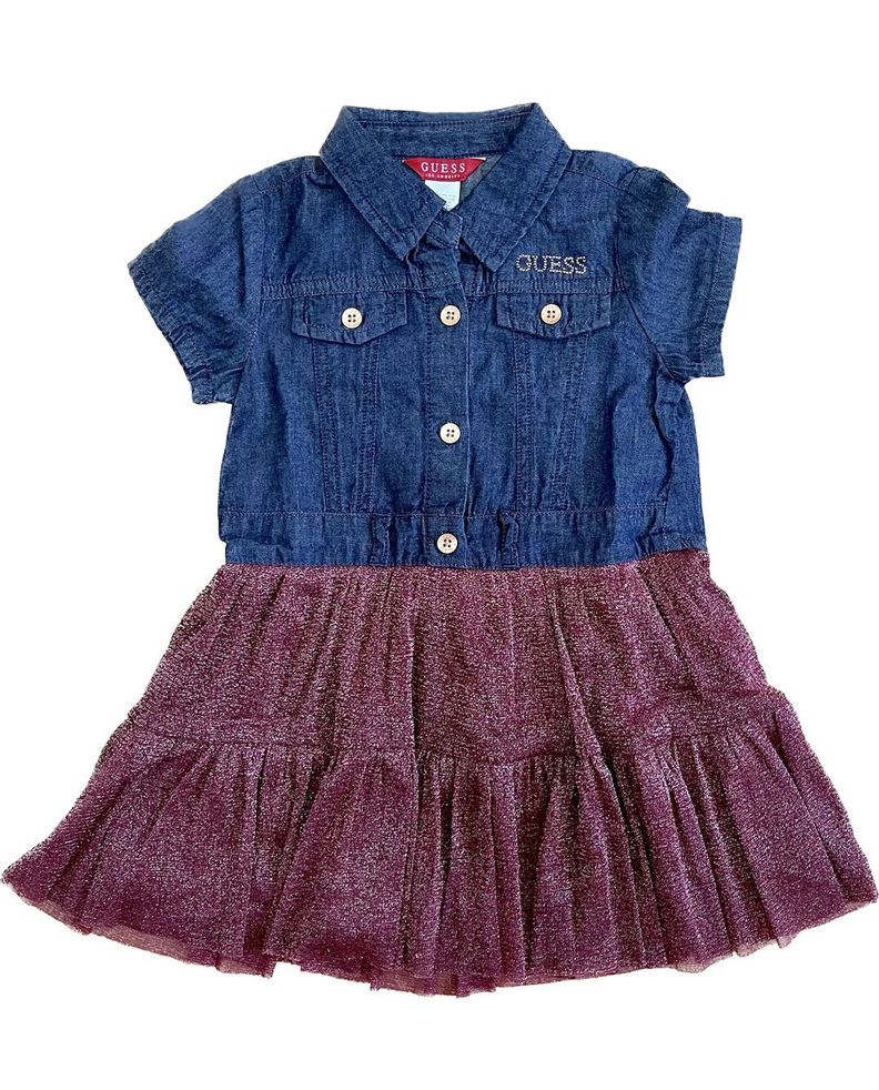 VESTIDO GUESS TALLA 24 MESES-0