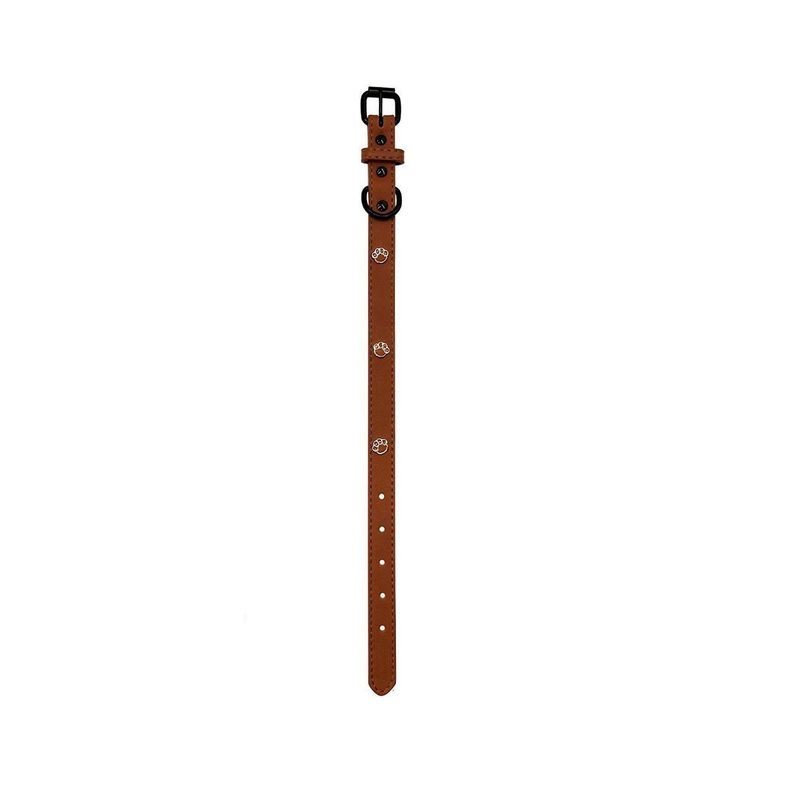 Collar De Perro De Cuero Sintetico 42cm MARRON-0