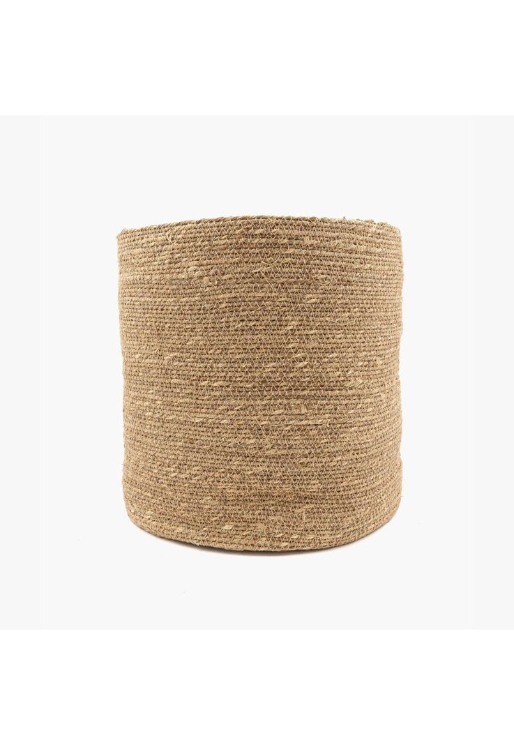 Canasto Organizador Boho Fibra Natural 30 X 30 Cm Beige-0
