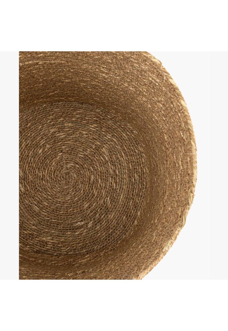 Canasto Organizador Boho Fibra Natural 30 X 30 Cm Beige-3