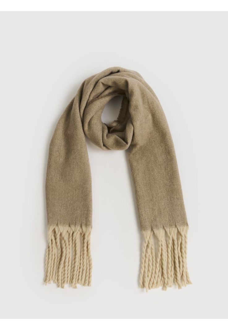 Maxi Bufanda Bicolor Flecos Alto Invierno