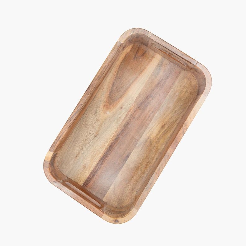 Bandeja De Madera Mujer 36 X 20.5 Cm Café-0
