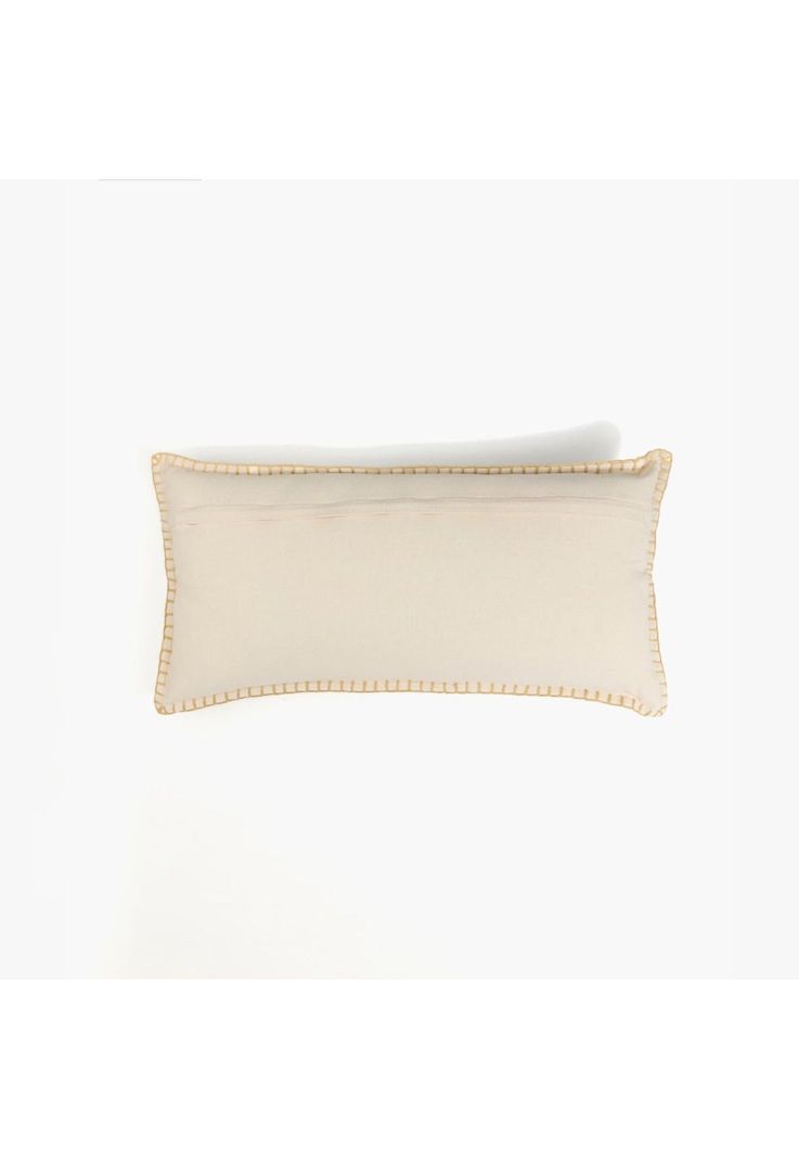 Cojín Algodón Palmeras 30 X 60 Cm Beige-2