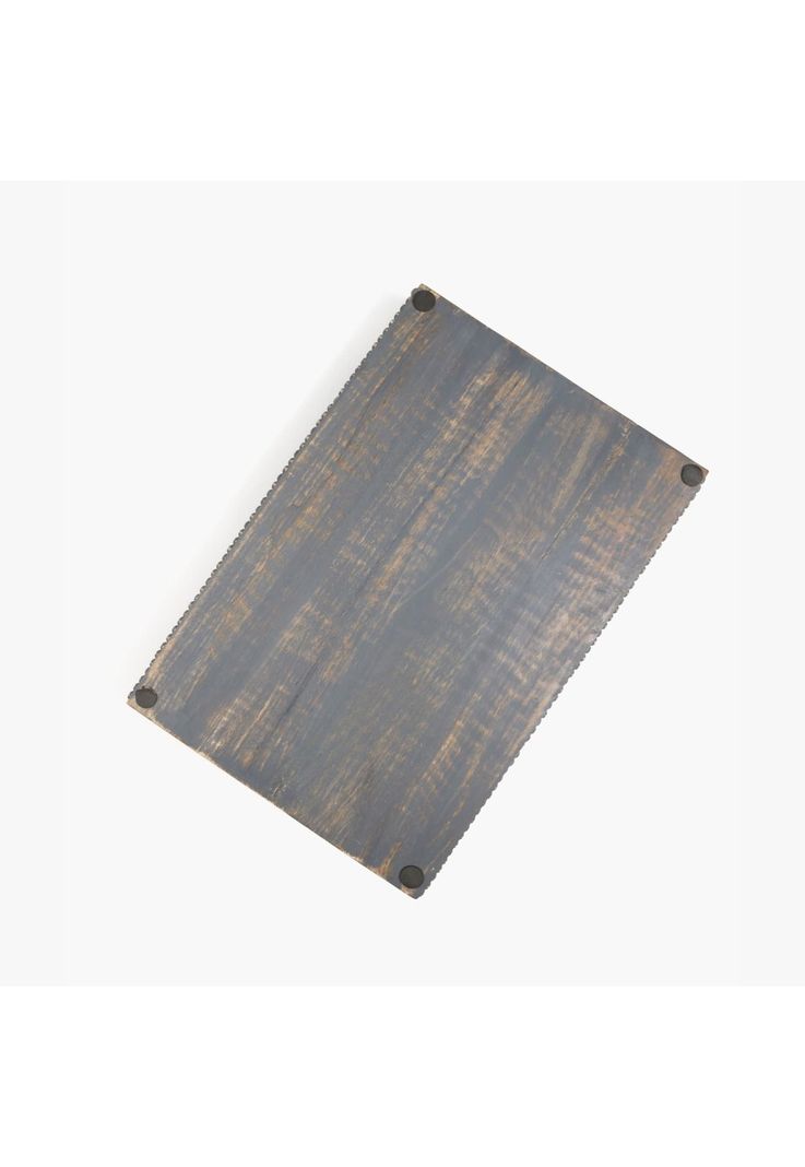 Bandeja Borde Pelotitas 46 X 30.5 Cm Gris Claro-2