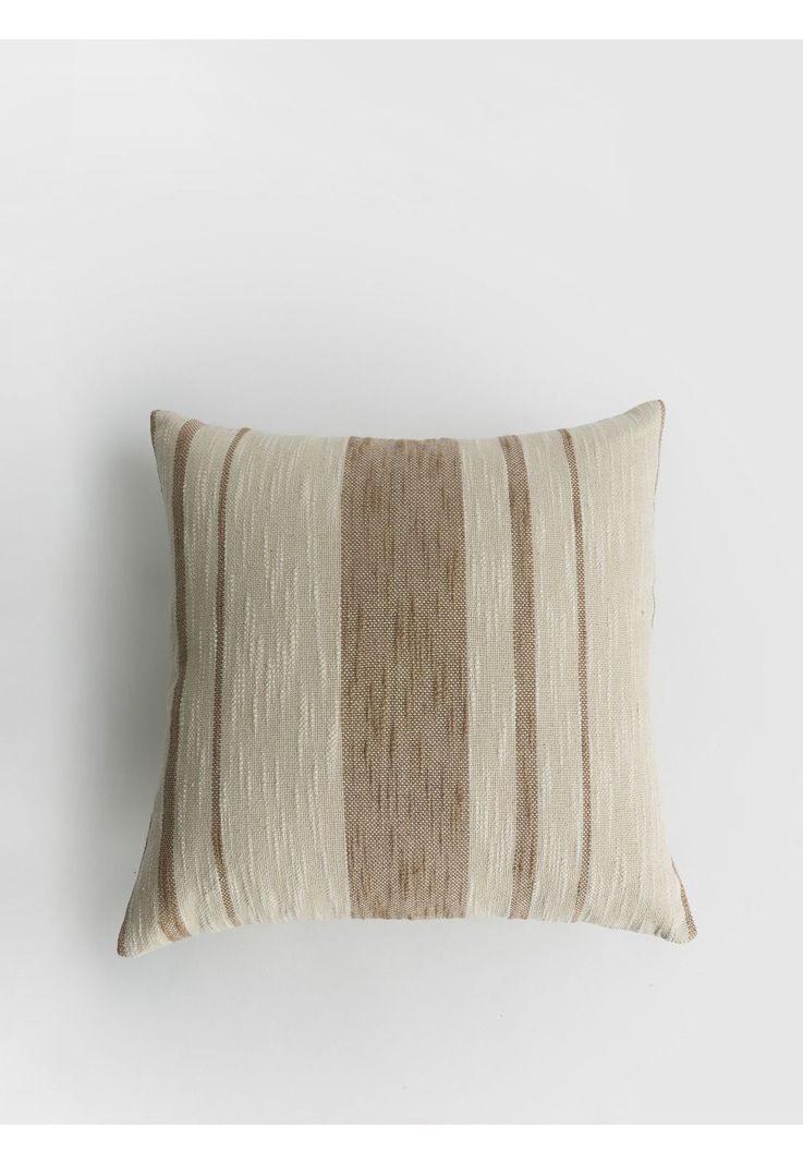 Cojin Lineas 45 x 45 cm Beige