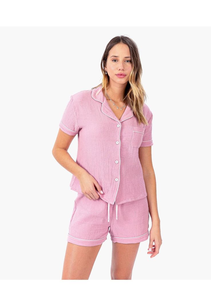 Pijama Dreamy Corto Gauze -0