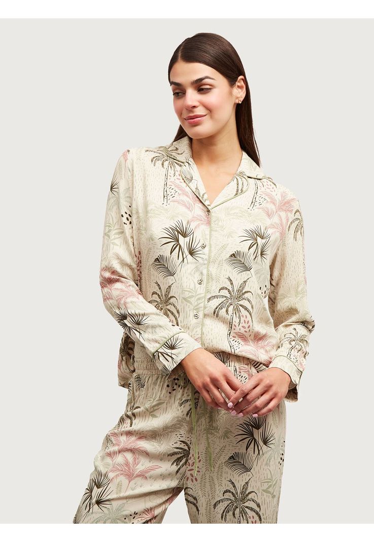 Pijama Dreamy Largo Tropical Beige-0