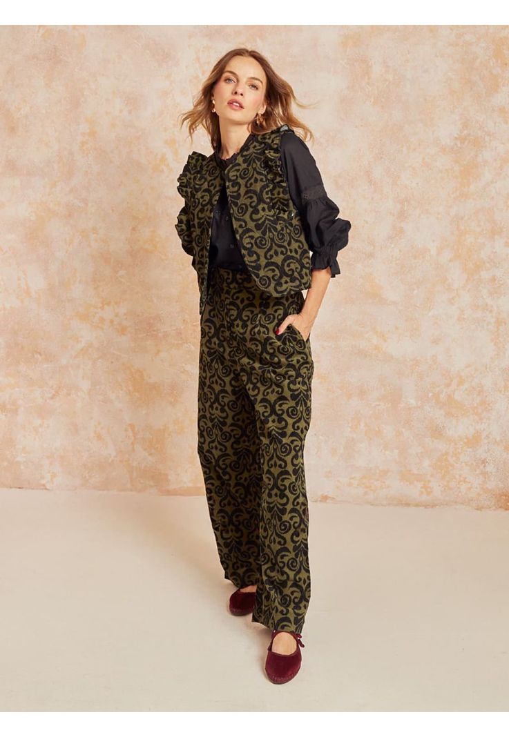 Pantalón Cotelé Boho -1