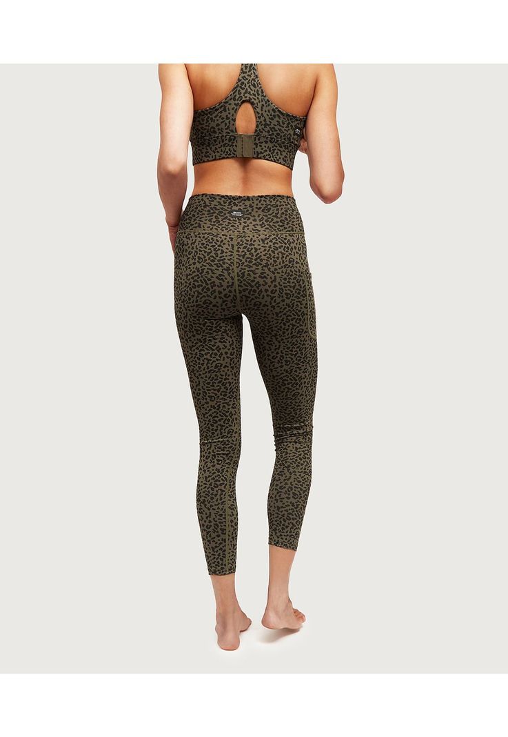 Calza Deportiva Leopard Print  Verde-2