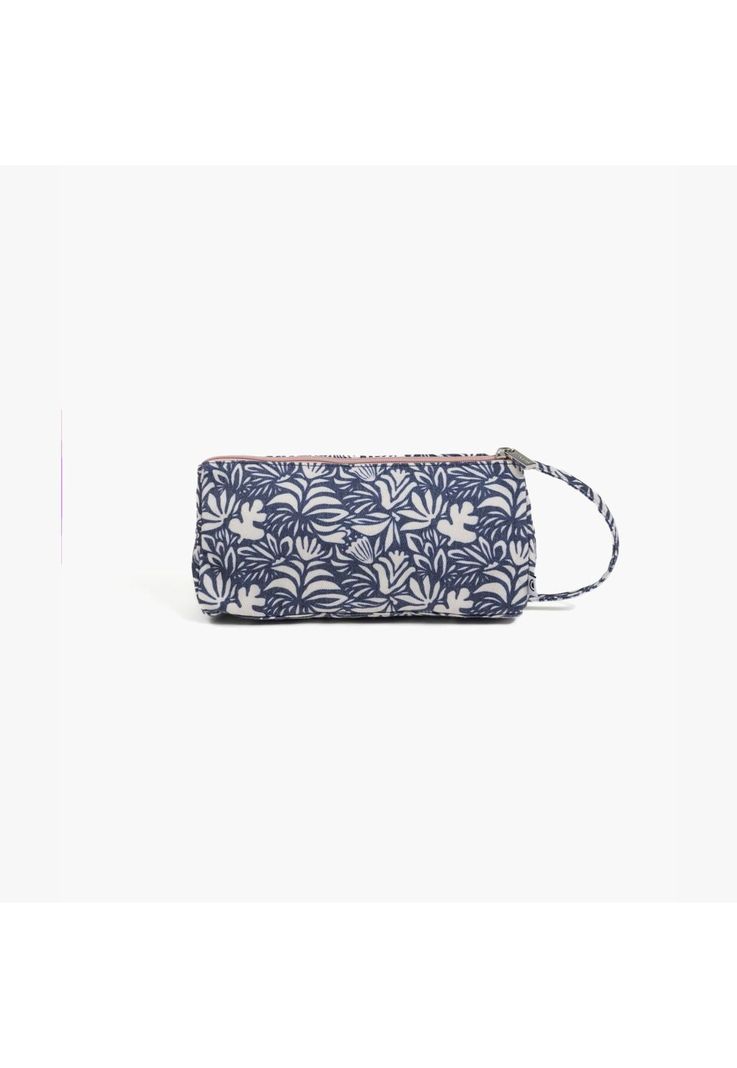 Estuche Doble Compartimiento Azul-1