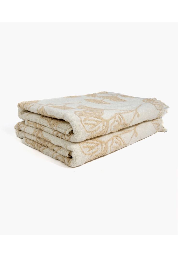 Toalla Algodón Mediana Beige-0