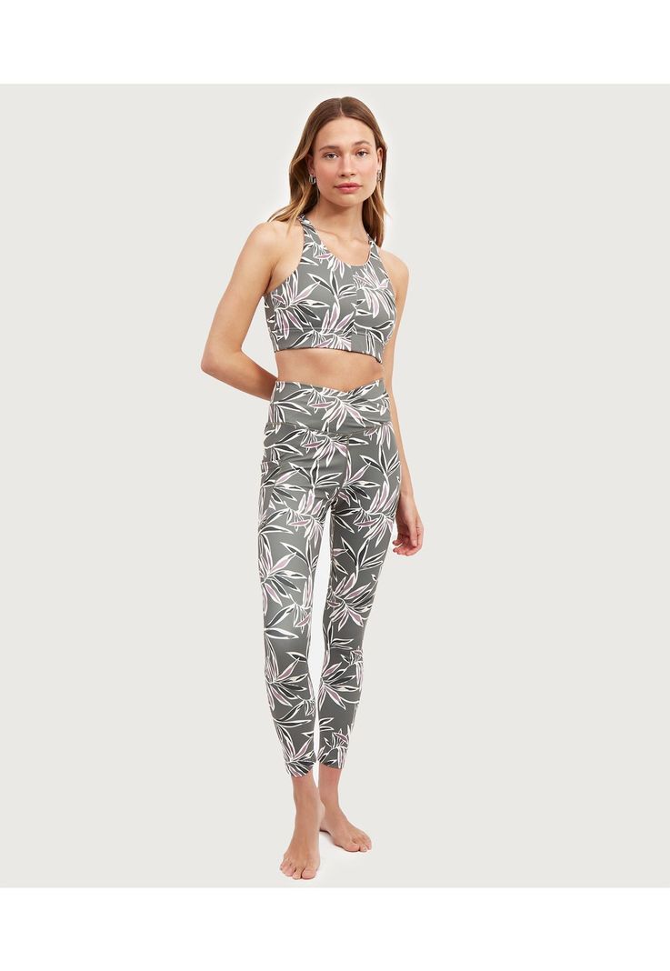 Peto Deportivo Halter Hojas  Verde-2
