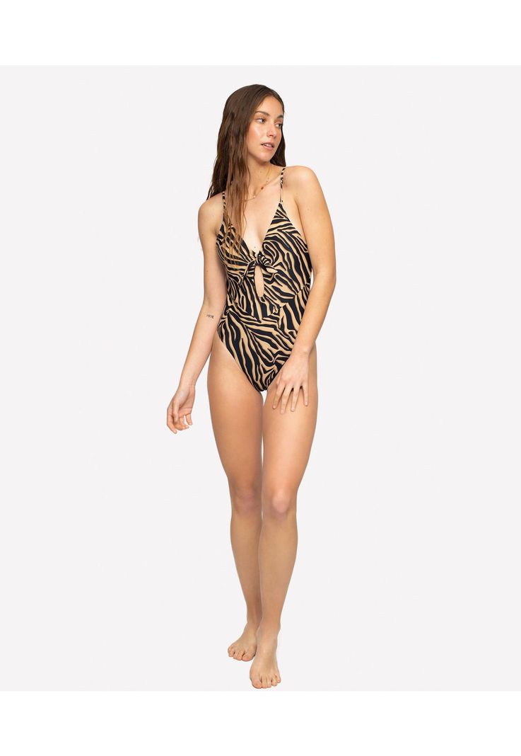 Traje De Baño Relounge Nudo Brown Zebra-0