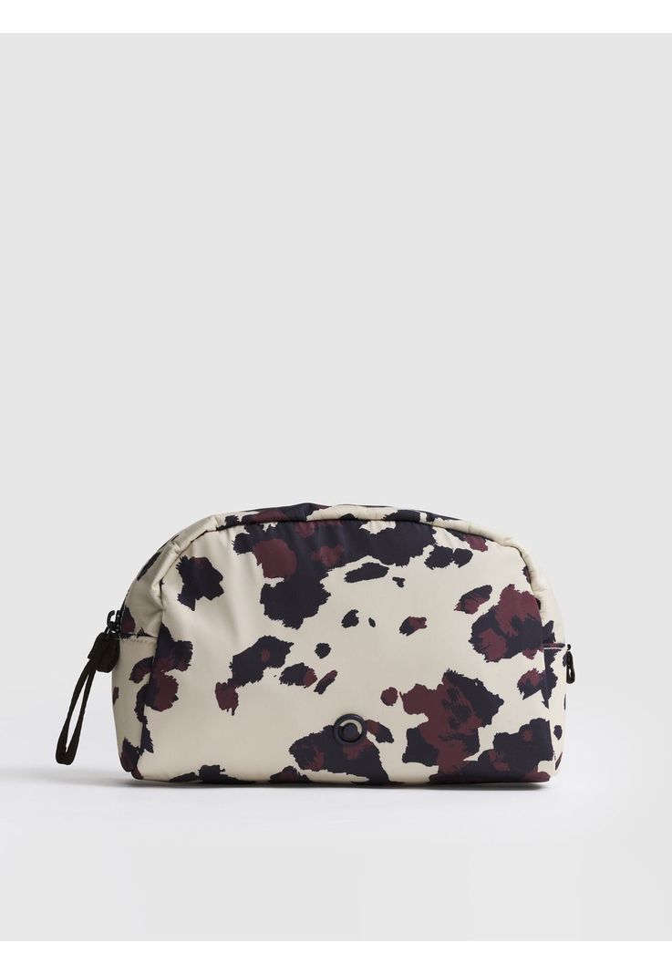 Estuche Nylon Animal Print Street Blanco