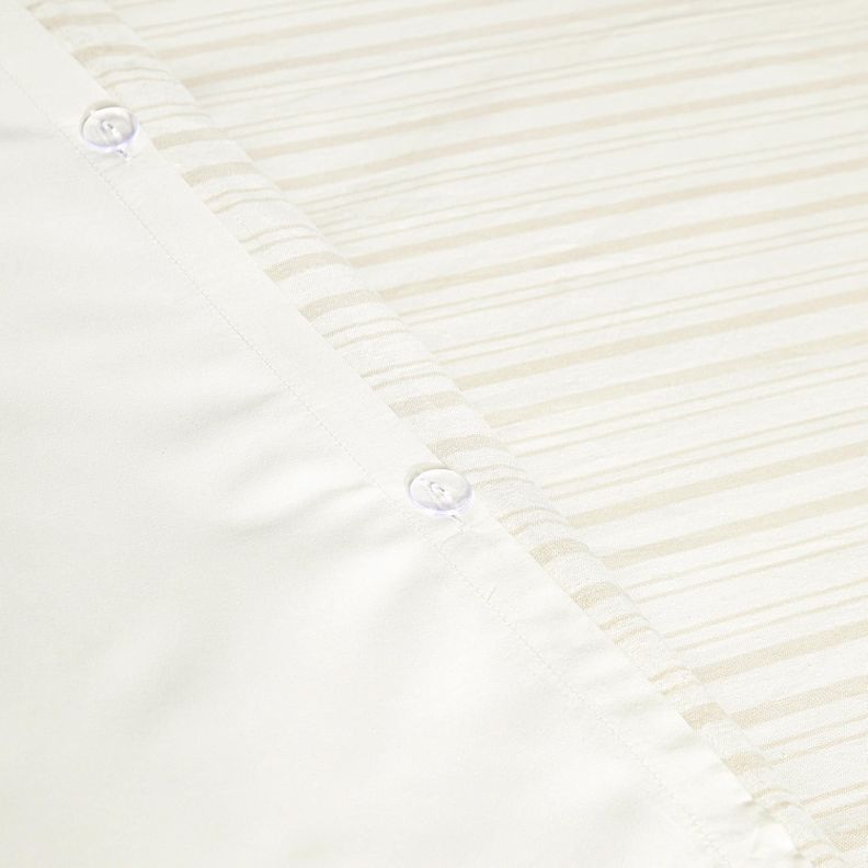 Funda De Plumón 220 X 220 Cm Lineas Lounge Crema-1