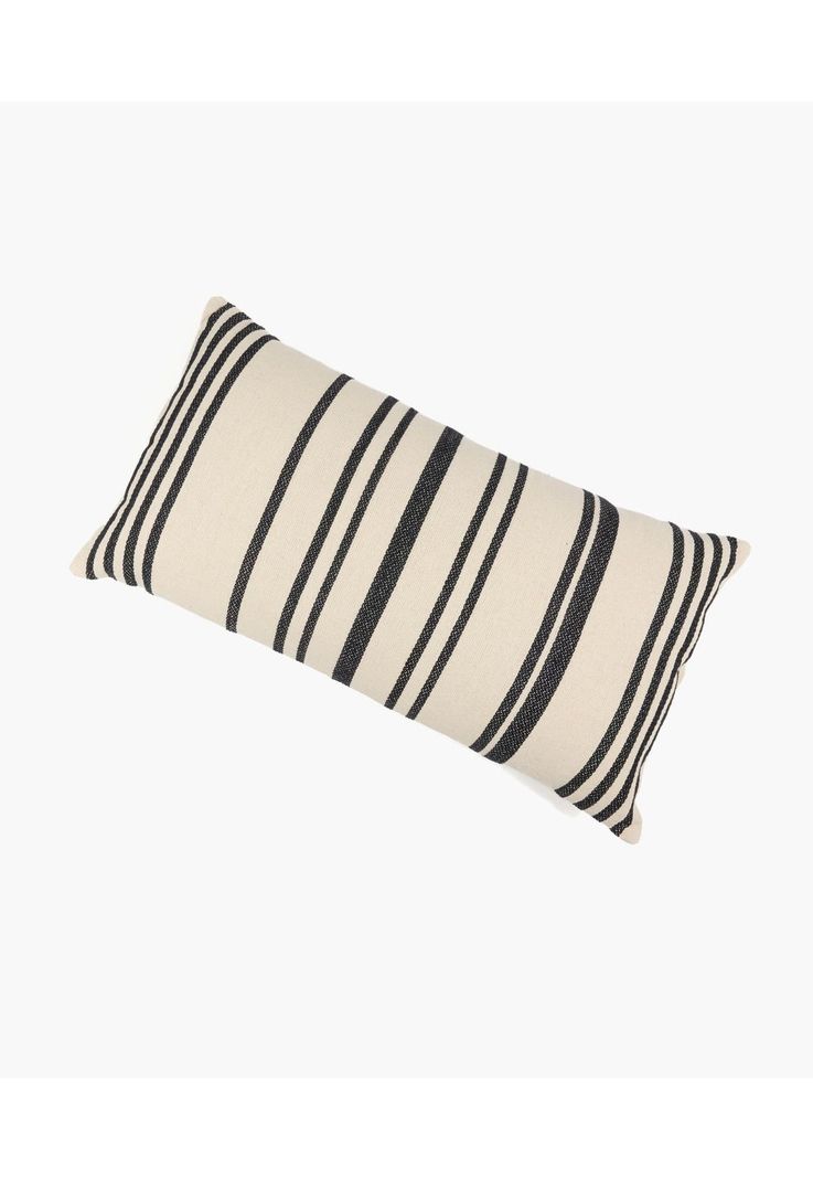 Cojín Algodón Con Líneas 30 X 60 Cm Beige-2