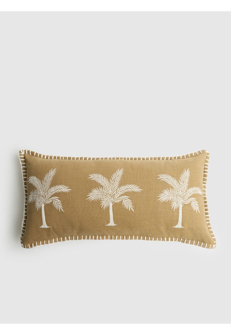 Cojin Funda Lavable Palmeras Street 30 x 60 cm Camel