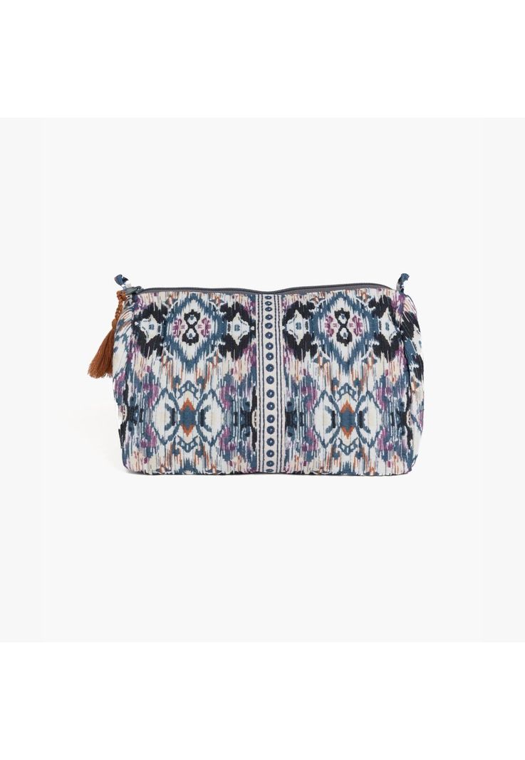 Cosmetiquero Boho Algodón Azul-0