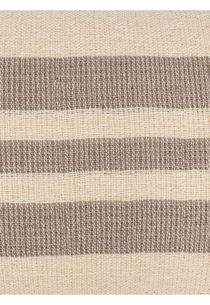 Cojín Algodón Textura Líneas Beige-4