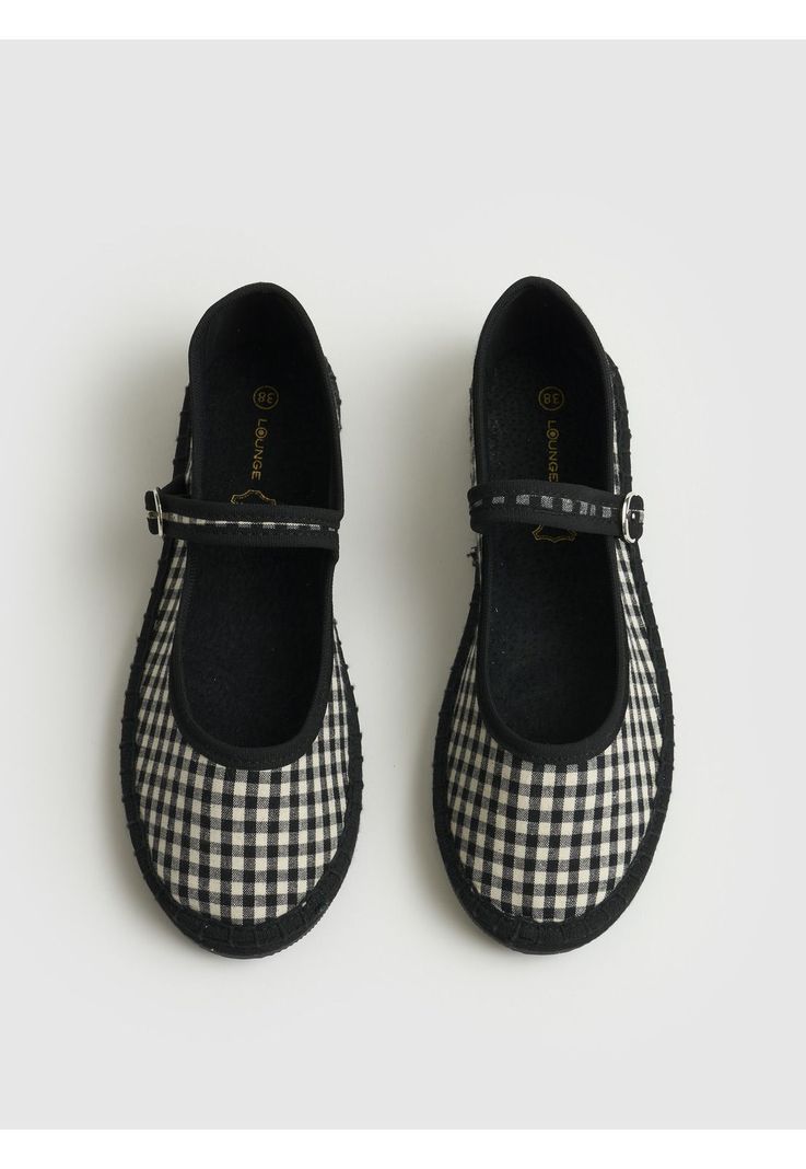 Sandalias Ballerina Vichy Negro 35