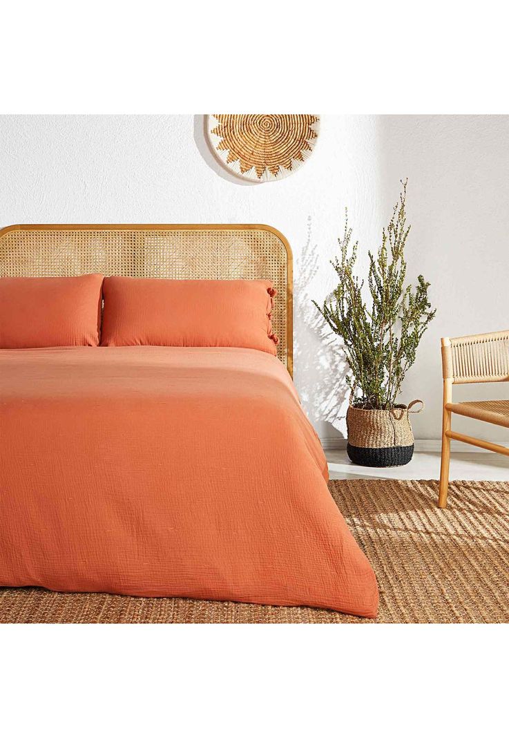 Funda De Plumón 220 X 220 Cm Lounge Terracota-0