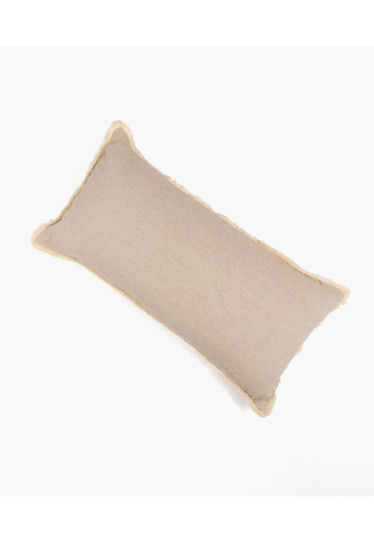 Cojín Algodón Bicolor Lavado 30 X 60 Cm Beige-0