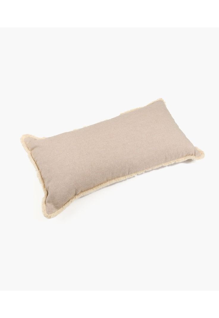 Cojín Algodón Bicolor Lavado 30 X 60 Cm Beige-2