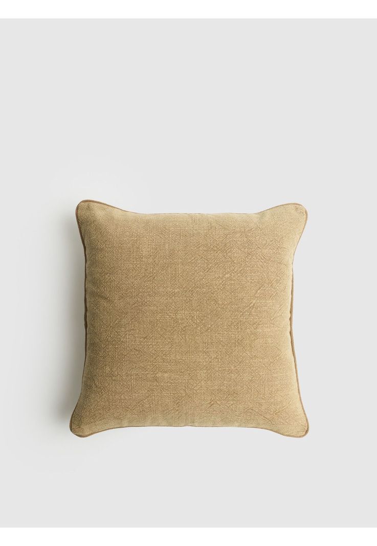 Cojin Funda Lavable Piping Woman 45 x 45 cm Camel
