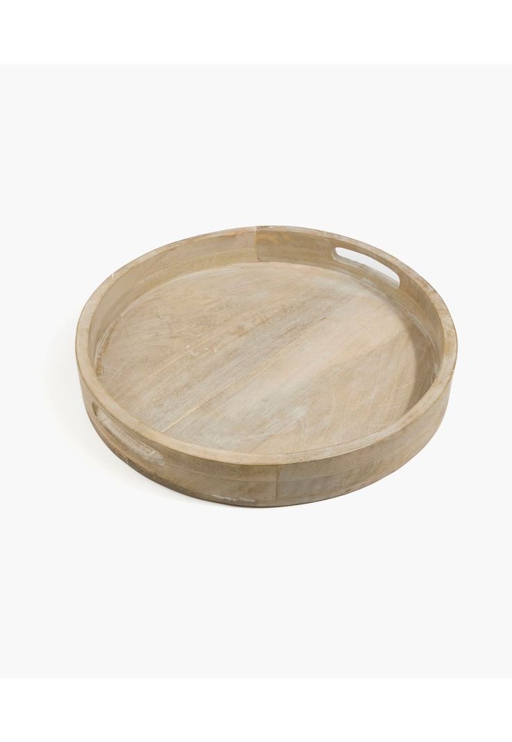 Bandeja Decorativa Circular Beige-0