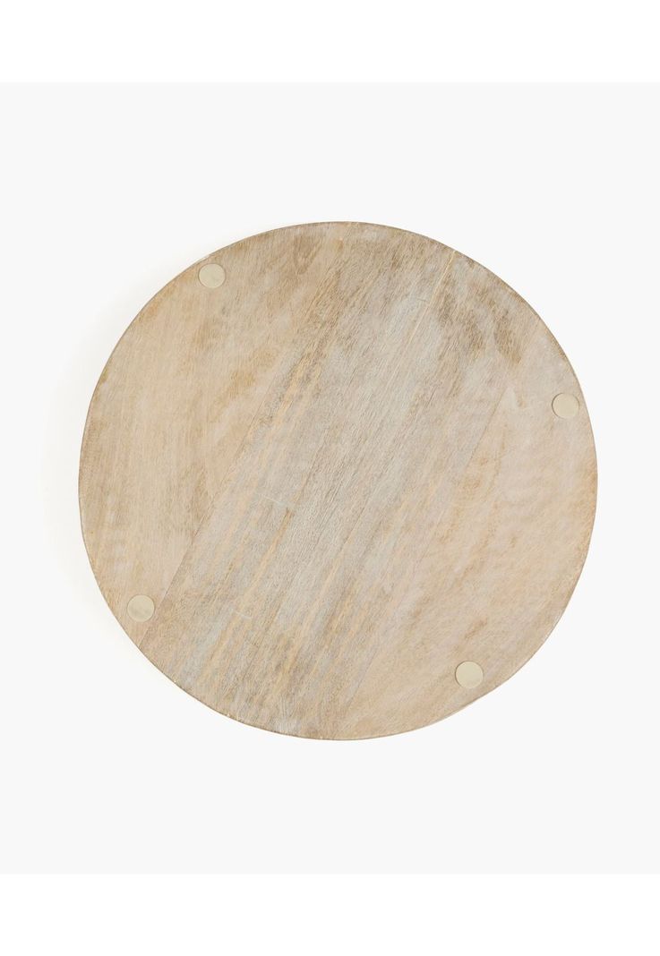 Bandeja Decorativa Circular Beige-1