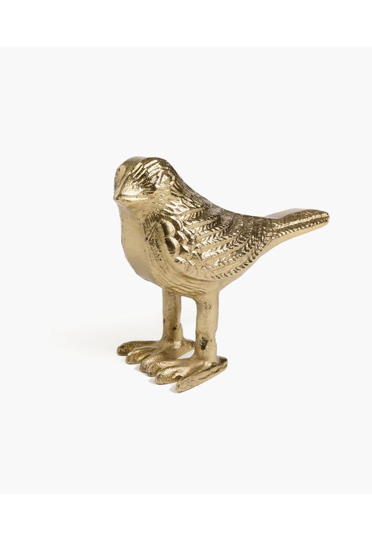 Adorno Decorativo Pájaro Dorado-0