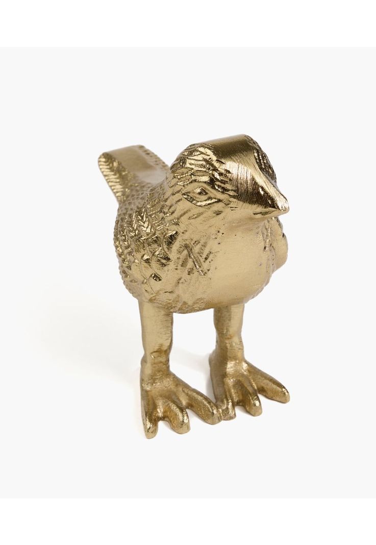 Adorno Decorativo Pájaro Dorado-3