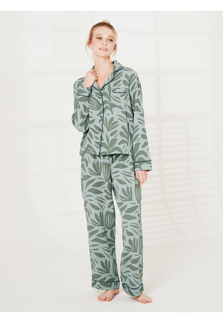 Pijama Dreamy Hojas-0